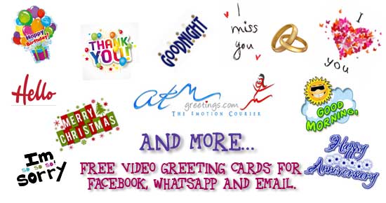 Free online Animated Video Greeting Cards send Via Email 